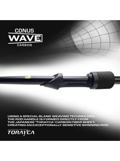 Spiningas Iron Wolf ARROW.,0,4-7g.,2,20m.,VIENTISA anglies pluošto blanko-rankena