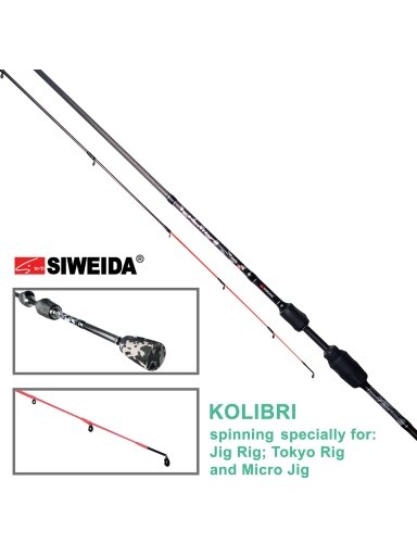 Spiningas Siweida KOLIBRI /1,98m; 2,10m; 2,28m/ 0,4-9g