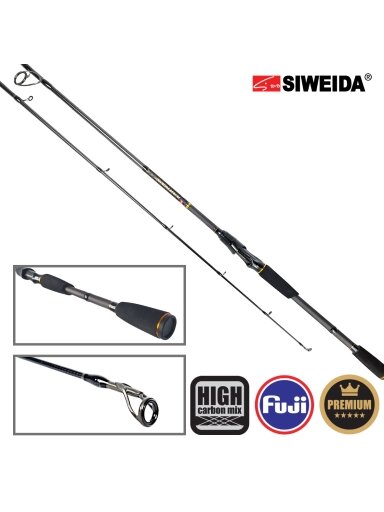 Spiningas Siweida SAMURAI 50-100g /2,28m; 2,40m; 2,65m; 2,85m/ FUJI