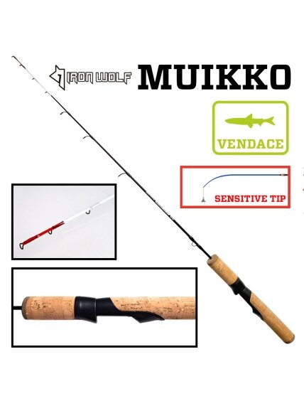 Specializuota meškerėlė Iron Wolf MUIKKO seliavų žūklei.,UL.,75cm Specializuota meškerėlė Iron Wolf MUIKKO seliavų žūklei.,UL.,75cm