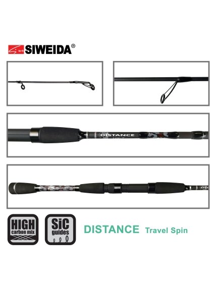 Spiningas Siweida DISTANCE Travel spin /2,40m; 2,65m/ 40-80g 1 Spiningas Siweida DISTANCE Travel spin /2,40m; 2,65m/ 40-80g 1