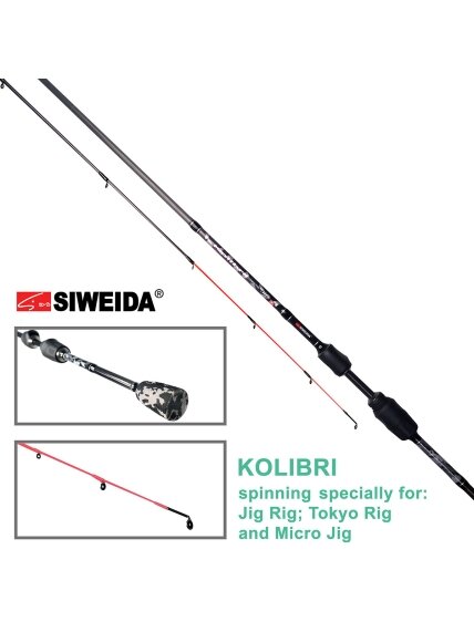 Spiningas Siweida KOLIBRI /1,98m; 2,10m; 2,28m/ 0,4-9g Spiningas Siweida KOLIBRI /1,98m; 2,10m; 2,28m/ 0,4-9g