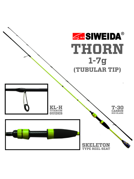 Spiningas Siweida THORN.,1,98m.,2,10m.,1-7g Spiningas Siweida THORN.,1,98m.,2,10m.,1-7g