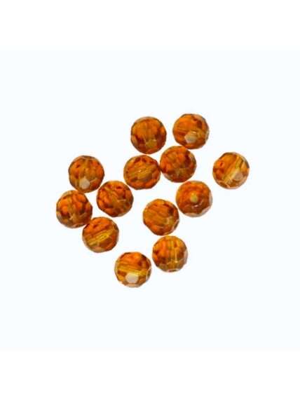 Stiklinis briaunuotas karoliukas 6mm / 1x15 vnt. Stiklinis briaunuotas karoliukas 6mm / 1x15 vnt.