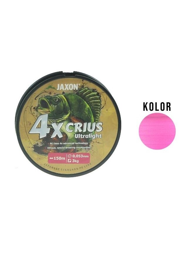 Ultralight pintas valas Jaxon 4xCRIUS 150m 1