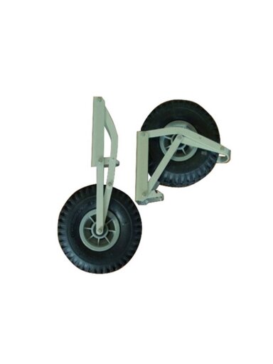 Užlenkiami valties transportavimo ratukai (max 200kg, ratai 265mm)