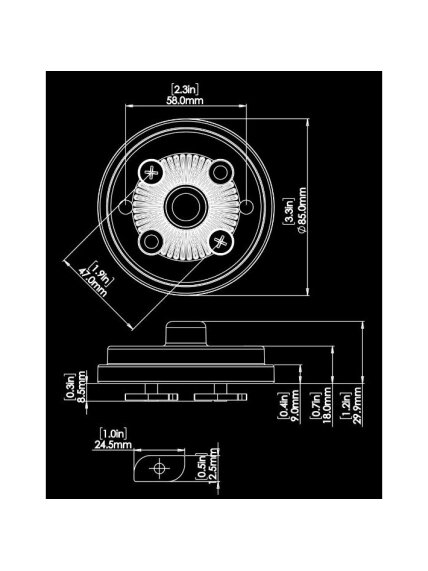 Užraktas bėgeliui Railblaza HEXX Kayak Track Mount 4