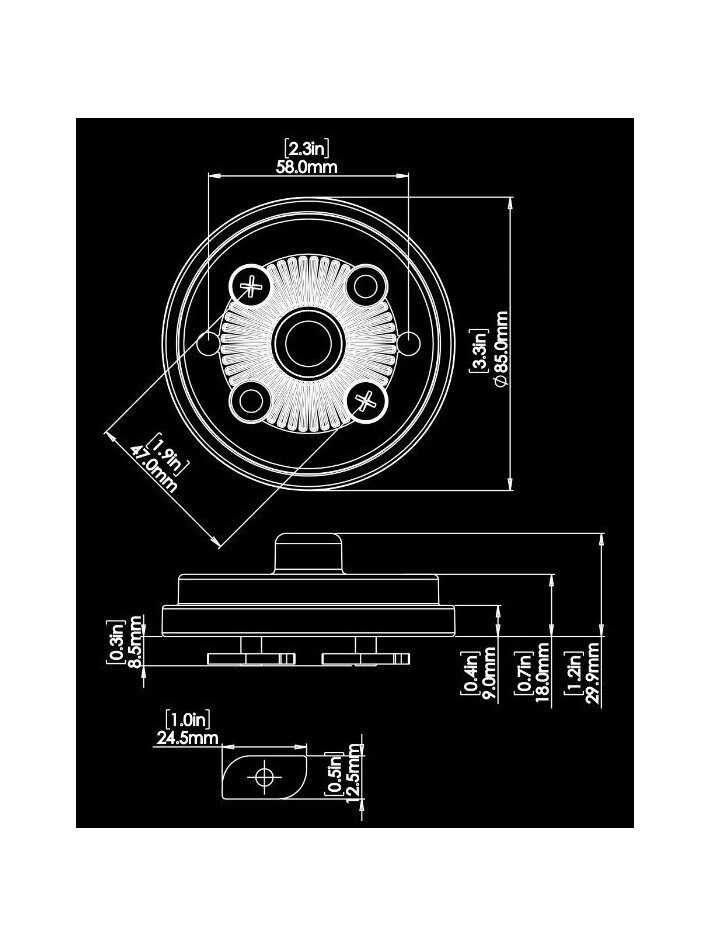 Užraktas bėgeliui Railblaza HEXX Kayak Track Mount 4 Užraktas bėgeliui Railblaza HEXX Kayak Track Mount 4
