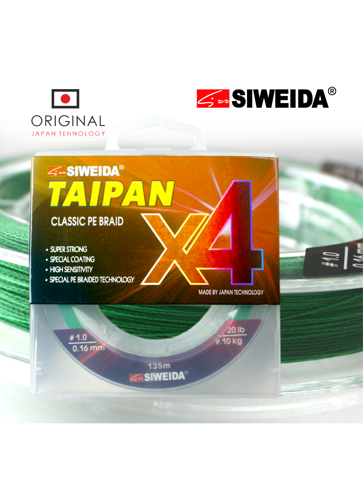 Valas pintas Siweida TAIPAN CLASSIC PE X4.,135m.,1vnt.