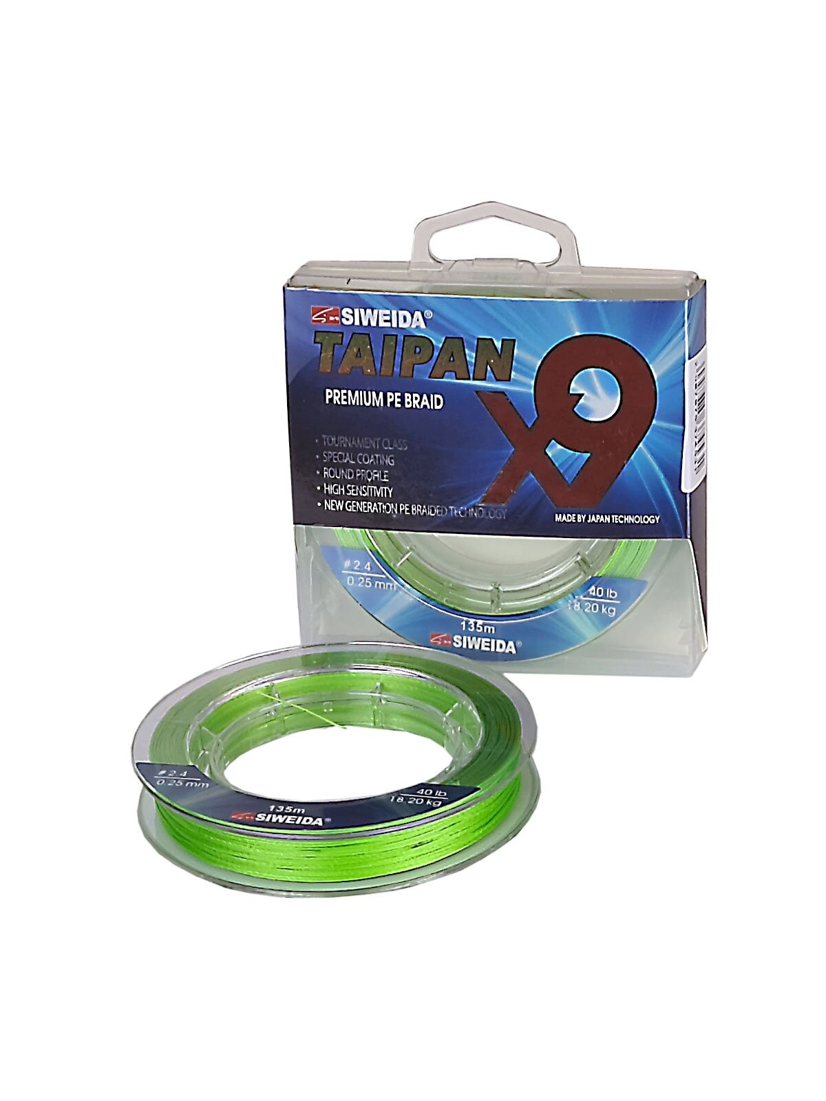 Valas pintas TAIPAN PREMIUM PE X9 apple green 135m 1vnt. Valas pintas TAIPAN PREMIUM PE X9 apple green 135m 1vnt.