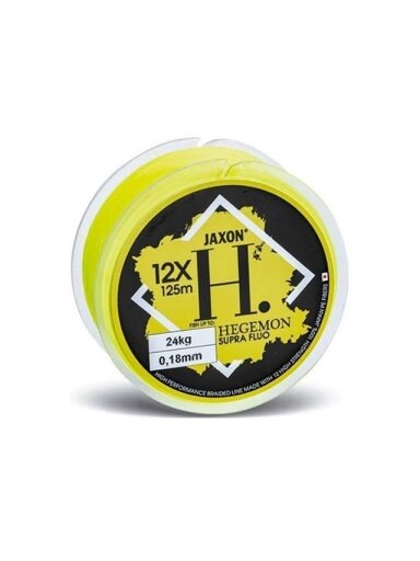 Valas pintas Jaxon HEGEMON SUPRA 12X FLUO 125m