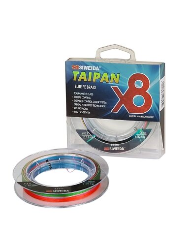 Valas pintas TAIPAN ELITE PE X8 MULTICOLOR 135m 1vnt.