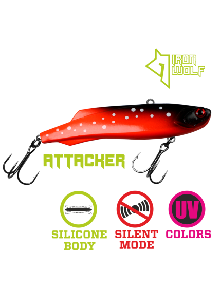 VIB Iron Wolf ATTACKER.,105mm.,38g.,L32 VIB Iron Wolf ATTACKER.,105mm.,38g.,L32