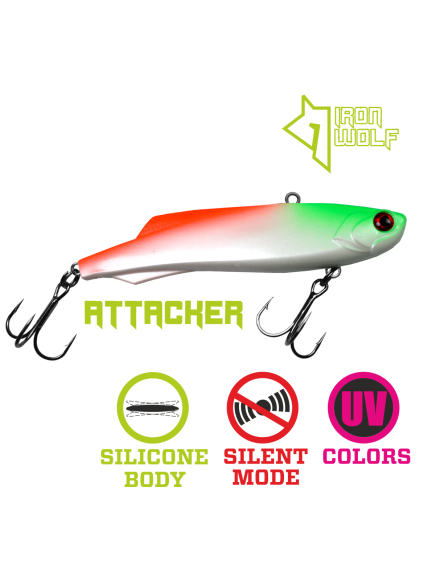 VIB Iron Wolf ATTACKER.,105mm.,38g.,L74 VIB Iron Wolf ATTACKER.,105mm.,38g.,L74
