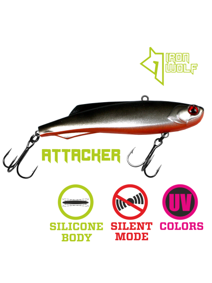 VIB Iron Wolf ATTACKER.,105mm.,38g.,L76 VIB Iron Wolf ATTACKER.,105mm.,38g.,L76