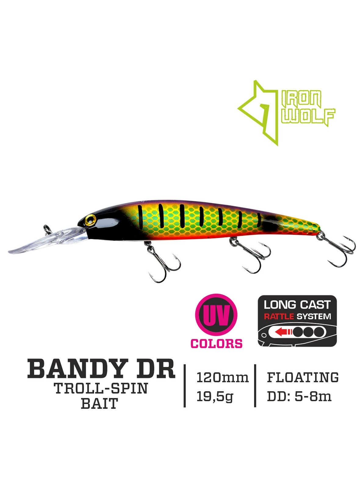 Vobleris Iron Wolf "BANDY DR".,F.,120mm.,5,0-8,0m.,KR37
