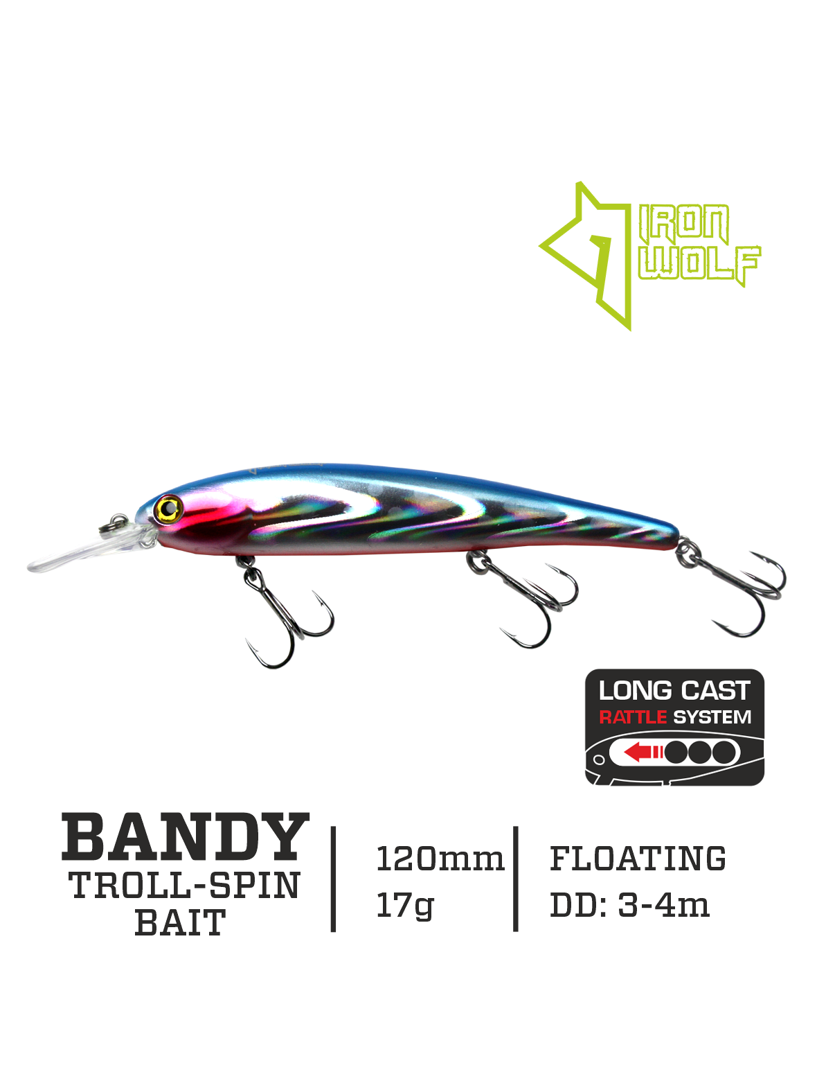 Vobleris Iron Wolf "BANDY".,F.,120mm.,3,0-4,0m.,A2 Vobleris Iron Wolf "BANDY".,F.,120mm.,3,0-4,0m.,A2
