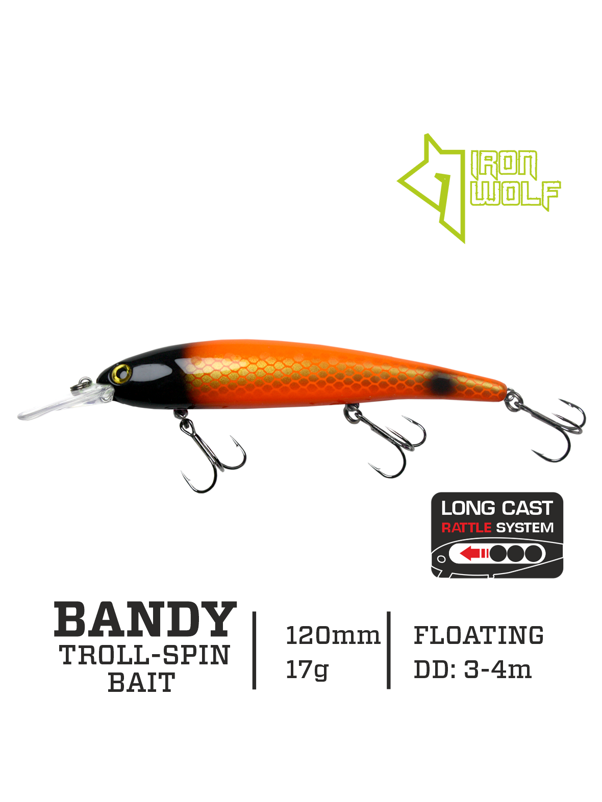Vobleris Iron Wolf "BANDY".,F.,120mm.,3,0-4,0m.,Z98 Vobleris Iron Wolf "BANDY".,F.,120mm.,3,0-4,0m.,Z98