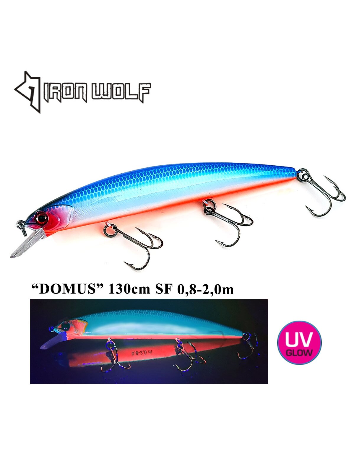 Vobleris Iron Wolf "DOMUS" SF 13,0cm 0,8-2,0m (M) Vobleris Iron Wolf "DOMUS" SF 13,0cm 0,8-2,0m (M)