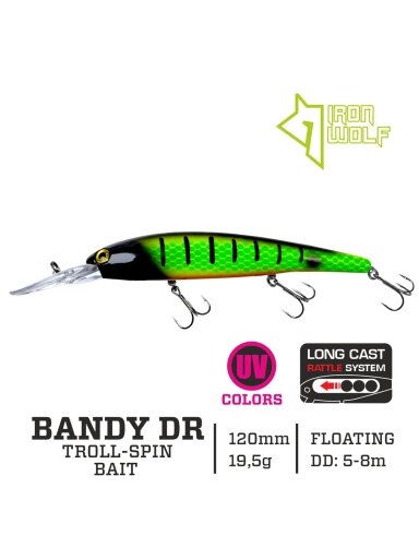 Vobleris Iron Wolf "BANDY DR".,F.,120mm.,5,0-8,0m.,KR95