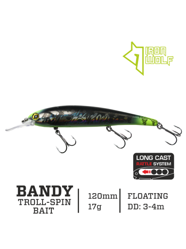 Vobleris Iron Wolf "BANDY".,F.,120mm.,3,0-4,0m.,E97