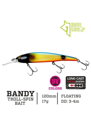 Vobleris Iron Wolf "BANDY".,F.,120mm.,3,0-4,0m.,K20
