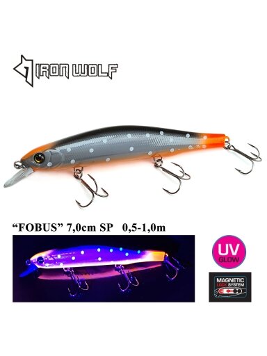 Vobleris Iron Wolf "FOBUS" SP 11,0cm 0,5-1,0m (Z)