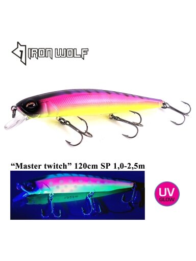 Vobleris Iron Wolf "Master twich" SP 12,0cm 1,0-2,5m (Q)