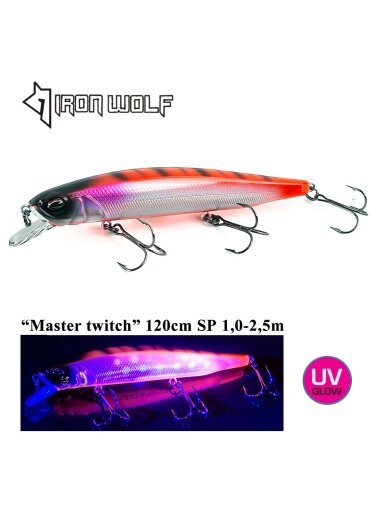 Vobleris Iron Wolf "Master twich" SP 12,0cm 1,0-2,5m (R)