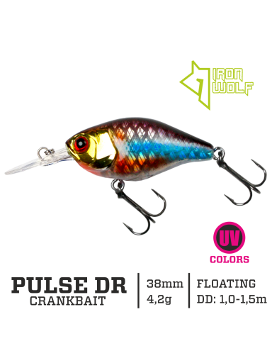 Vobleris Iron Wolf "PULSE DR".,3,8cm.,1,0-1,5m.,KW27