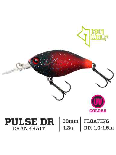 Vobleris Iron Wolf "PULSE DR".,3,8cm.,1,0-1,5m.,MB49