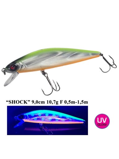 Vobleris Iron Wolf "SHOCK" Floating 9cm 0,5-1,5m W