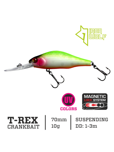 Vobleris Iron Wolf "T-REX" DRSP 7,0cm 1,0-3,0m.,M05