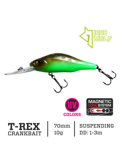 Vobleris Iron Wolf "T-REX" DRSP 7,0cm 1,0-3,0m.,M56