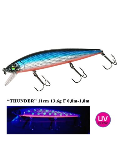 Vobleris Iron Wolf "THUNDER" F 11,0cm 0,8-1,8m (B)