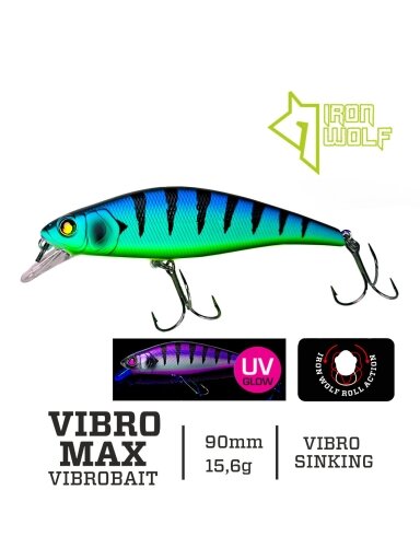 Vobleris Iron Wolf "VIBRO MAX".,vibro-sinking.,9cm.,KR25