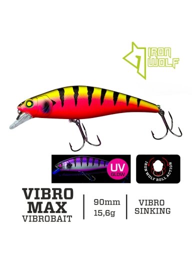 Vobleris Iron Wolf "VIBRO MAX".,vibro-sinking.,9cm.,KR64