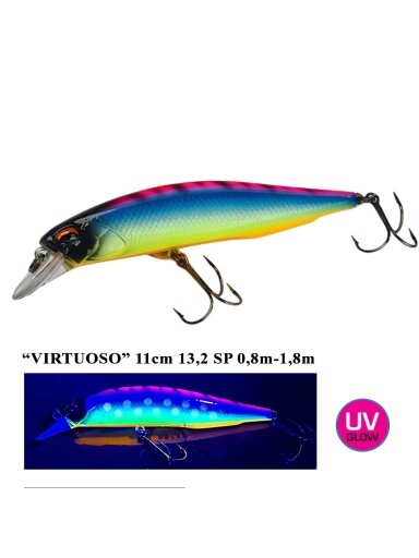 Vobleris Iron Wolf "VIRTUOSO" SP 11,0cm 0,8-1,8m (U)