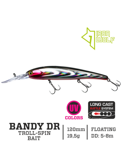 Vobleris Iron Wolf "BANDY DR".,F.,120mm.,5,0-8,0m.,A9 Vobleris Iron Wolf "BANDY DR".,F.,120mm.,5,0-8,0m.,A9