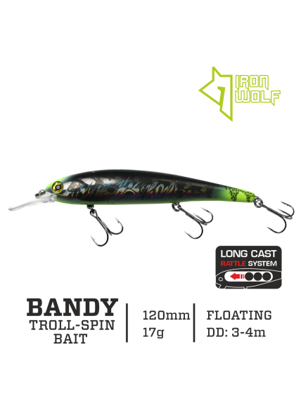 Vobleris Iron Wolf "BANDY".,F.,120mm.,3,0-4,0m.,E97 Vobleris Iron Wolf "BANDY".,F.,120mm.,3,0-4,0m.,E97