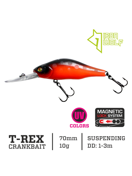 Vobleris Iron Wolf "T-REX" DRSP 7,0cm 1,0-3,0m.,M46 Vobleris Iron Wolf "T-REX" DRSP 7,0cm 1,0-3,0m.,M46