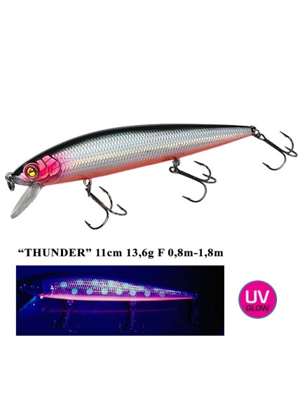 Vobleris Iron Wolf "THUNDER" F 11,0cm 0,8-1,8m (A) Vobleris Iron Wolf "THUNDER" F 11,0cm 0,8-1,8m (A)
