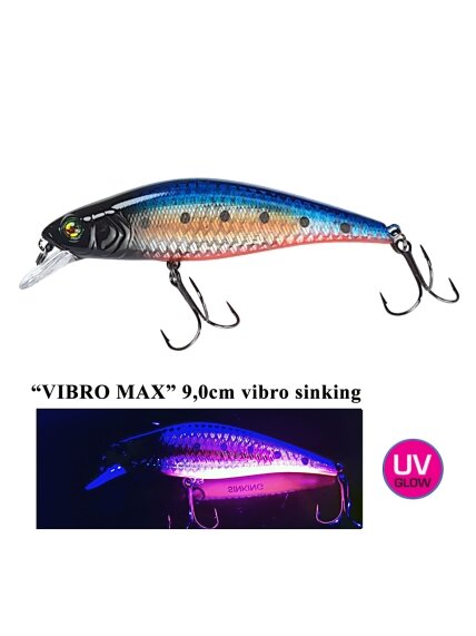 Vobleris Iron Wolf "VIBRO MAX" vibro sinking 9cm H Vobleris Iron Wolf "VIBRO MAX" vibro sinking 9cm H