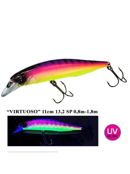 Vobleris Iron Wolf "VIRTUOSO" SP 11,0cm 0,8-1,8m (Q) Vobleris Iron Wolf "VIRTUOSO" SP 11,0cm 0,8-1,8m (Q)
