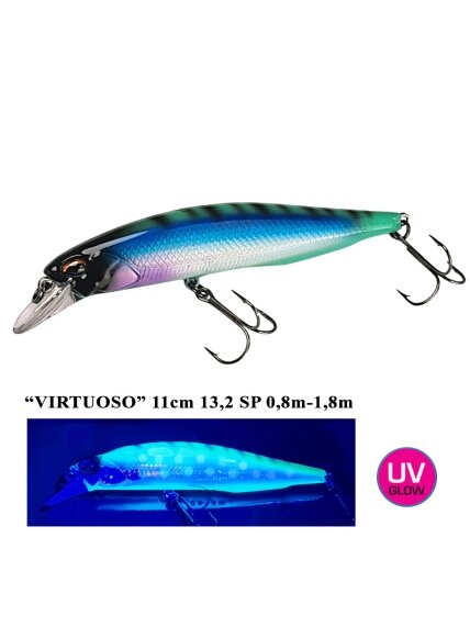 Vobleris Iron Wolf "VIRTUOSO" SP 11,0cm 0,8-1,8m (T) Vobleris Iron Wolf "VIRTUOSO" SP 11,0cm 0,8-1,8m (T)