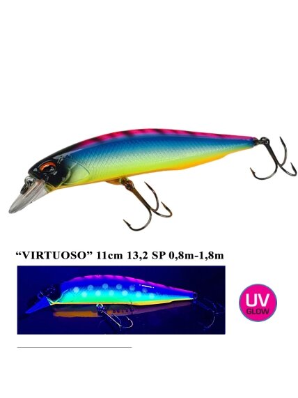 Vobleris Iron Wolf "VIRTUOSO" SP 11,0cm 0,8-1,8m (U) Vobleris Iron Wolf "VIRTUOSO" SP 11,0cm 0,8-1,8m (U)