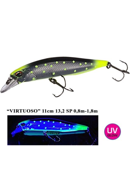 Vobleris Iron Wolf "VIRTUOSO" SP 11,0cm 0,8-1,8m (V) Vobleris Iron Wolf "VIRTUOSO" SP 11,0cm 0,8-1,8m (V)