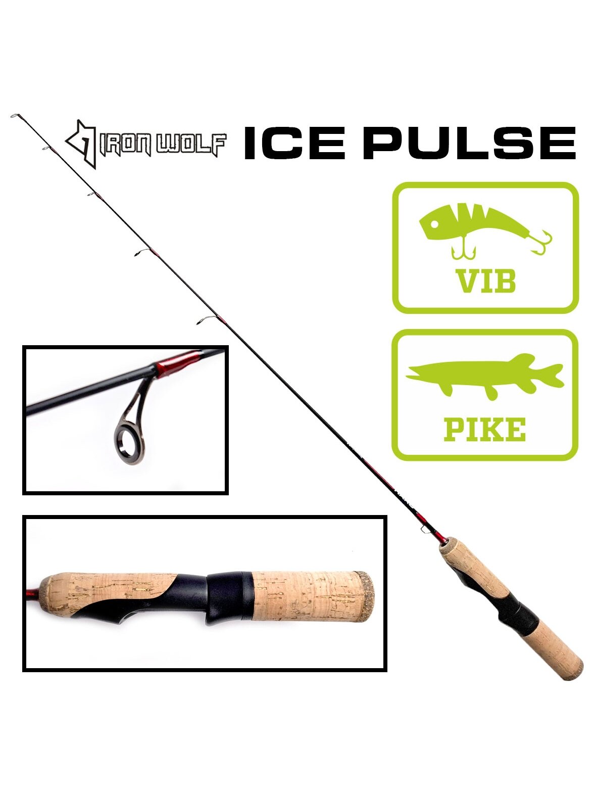 Žieminis spiningėlis Iron Wolf WOLF ICE PULSE.,hard.,73cm Žieminis spiningėlis Iron Wolf WOLF ICE PULSE.,hard.,73cm