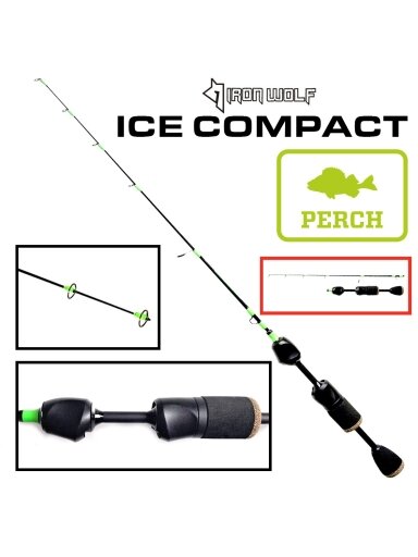 Žieminis spiningėlis Iron Wolf ICE COMPACT.,ML.,60cm