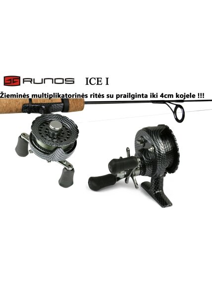 Žieminė multiplikatorinė ritė RUNOS ICE-1 Ø 65mm 2 Žieminė multiplikatorinė ritė RUNOS ICE-1 Ø 65mm 2